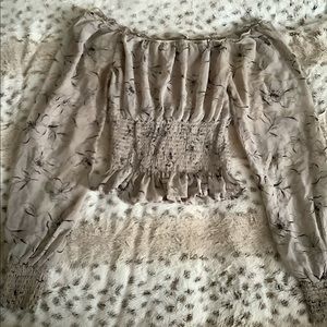 Floral off the shoulder top